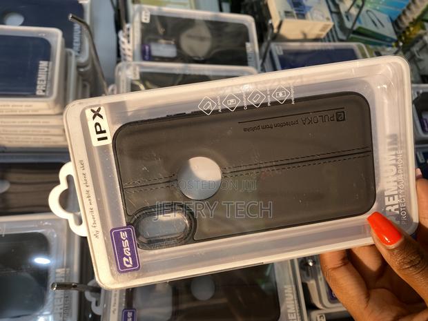 Voski Premium Pu Luxury Leather Logo Cut for iPhone X Case - thumbnail 2