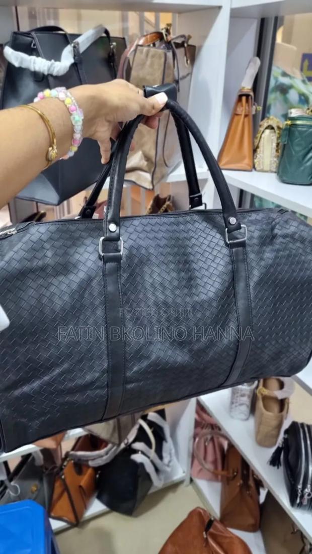 Black Woven Duffle Bag - thumbnail 4
