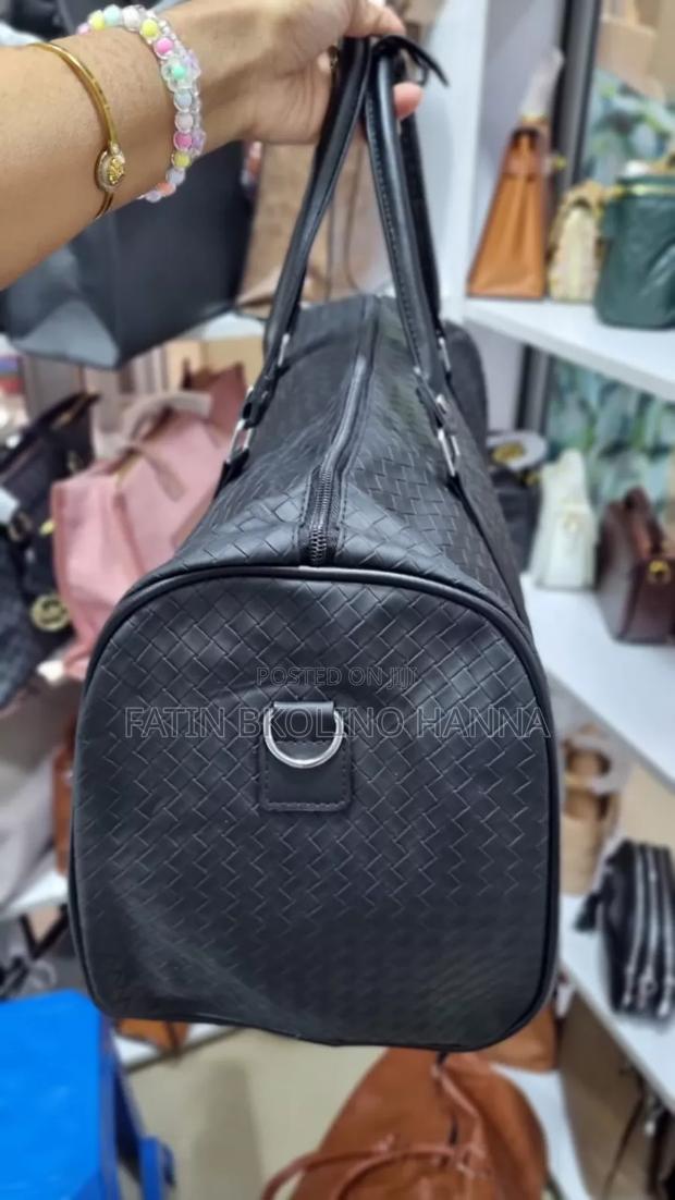 Black Woven Duffle Bag - thumbnail 3