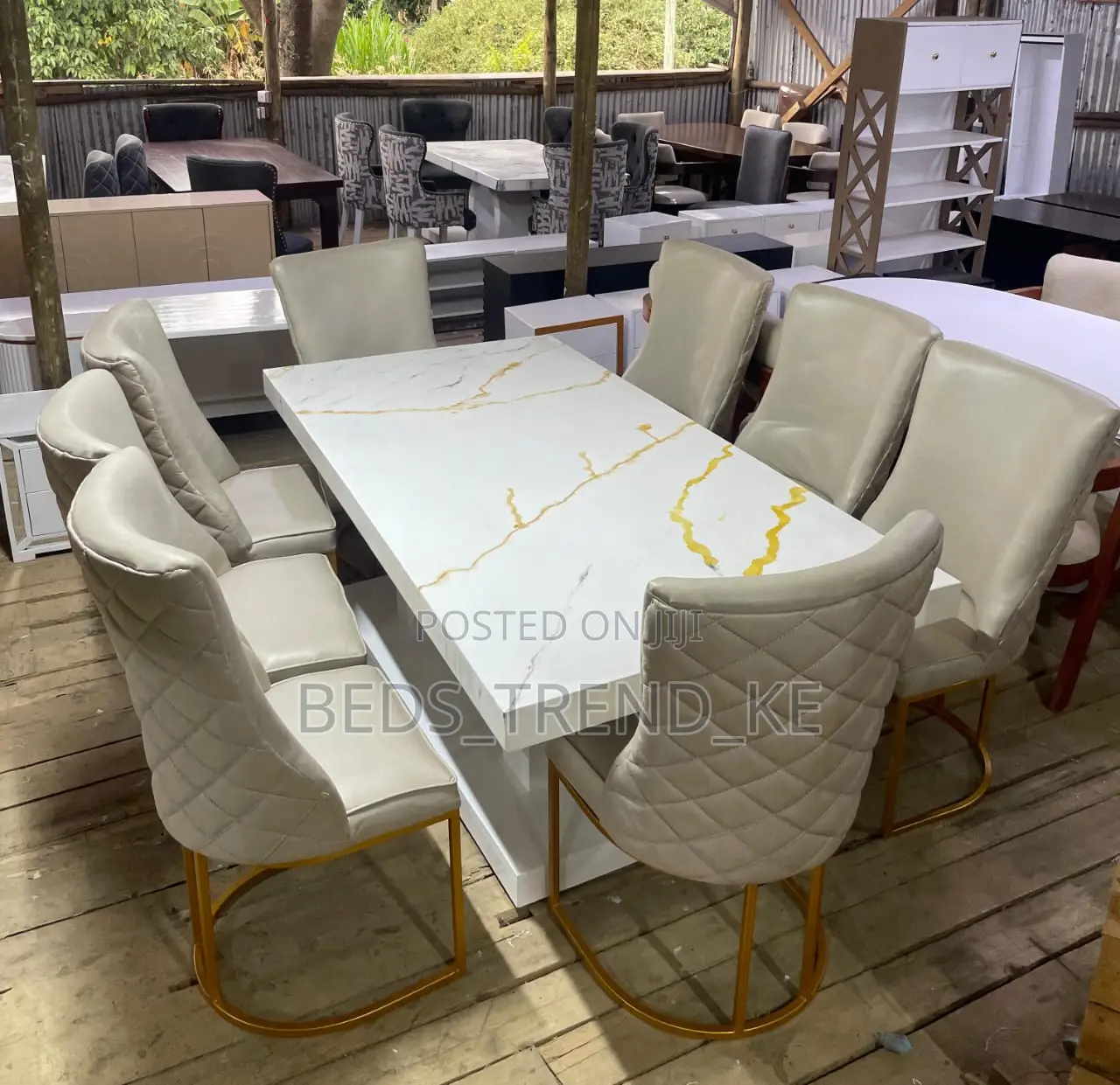 Vibrant 8 Seater Dining Set