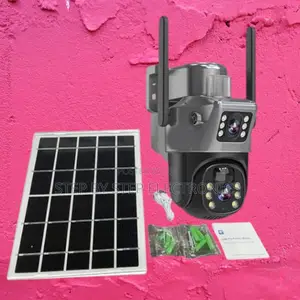 Easy Integration 4g Dual Lens PTZ Rotating Solar CCTV Camera