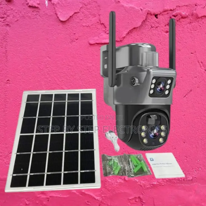 Easy Integration 4g Dual Lens PTZ Rotating Solar CCTV Camera