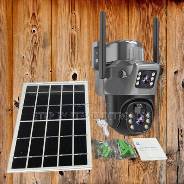 Solar Powered 4g Dual Lens CCTV Camera With Night Vision