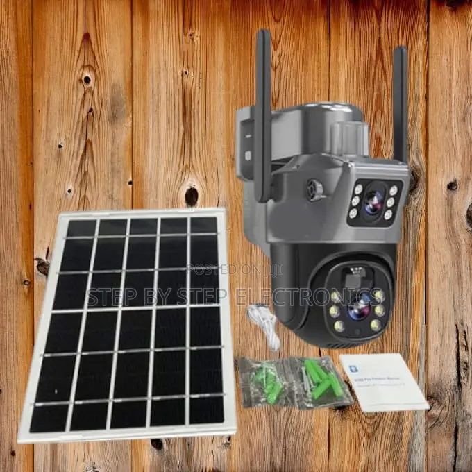 Solar Powered 4g Dual Lens CCTV Camera With Night Vision