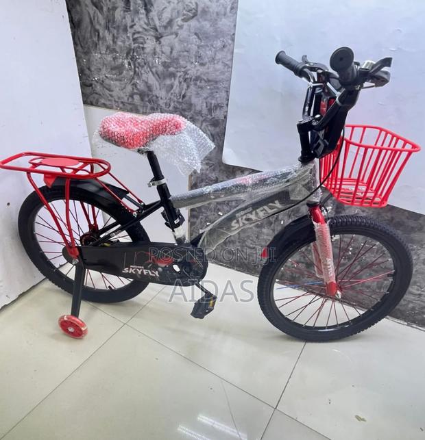 Kids Bicycle Size 20 – Strong Junior Bike With Training Wheels - main view