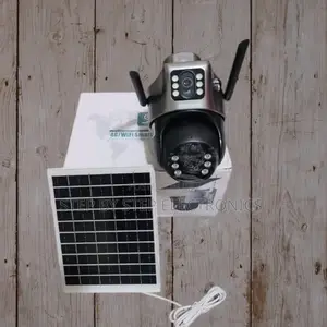 4g Sim Card Wireless Ip66 Waterproof Solar Powered Dual Lens Camera