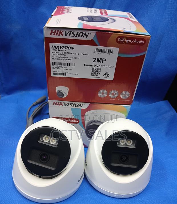 Indoor Two-Way Audio Dome Camera With Sensors for Motion Detection