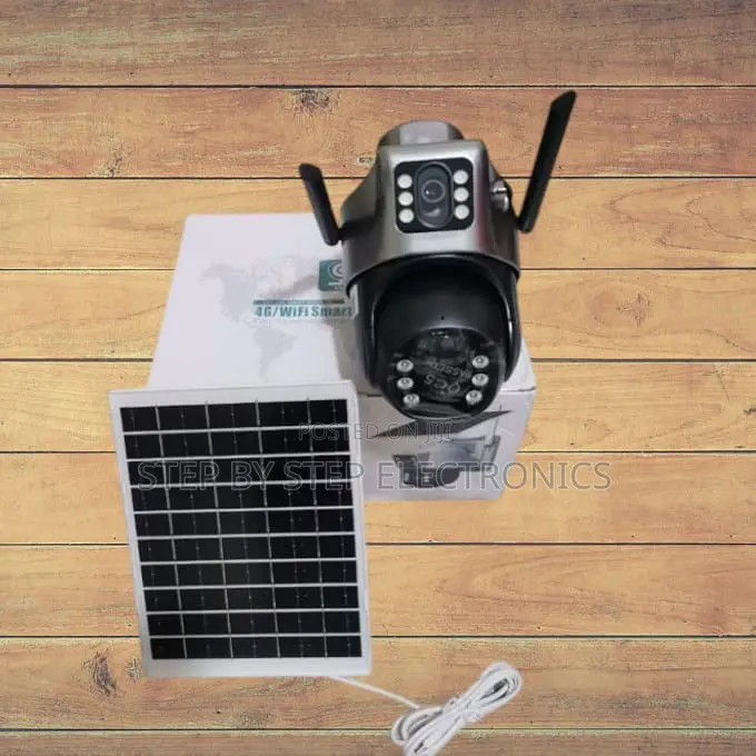 Outdoor Wireless Solar 4g CCTV Camera With Dual Lens