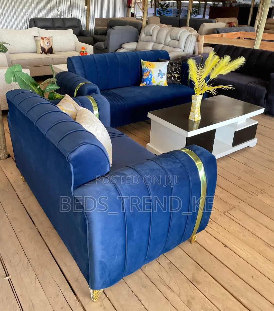Soft-Touch 5 Seater Modern Sofa Set