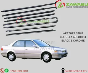 Weather Strips Corolla Ae 110 Black Chrome