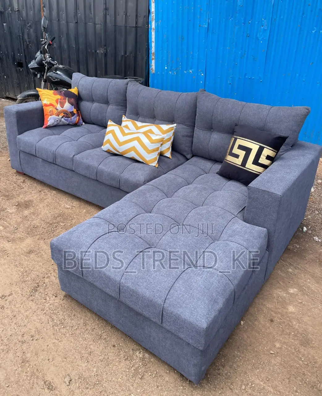 Refreshed 6 Seater Chester L Sofa Set