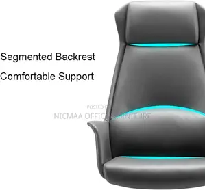 Office Seat: Executive Adjustable High Back Faux Leather Seat