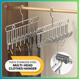 Rotating Stainless  Steel 8 Hook Hanger Set Of 4pcs