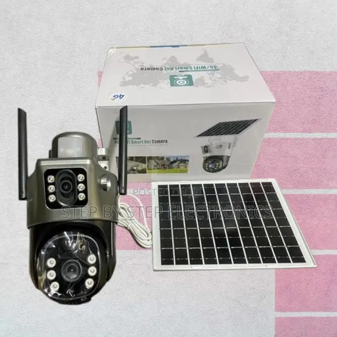 Pir Sensor Alarm 4g Dual Lens Solar Security Outdoor Camera