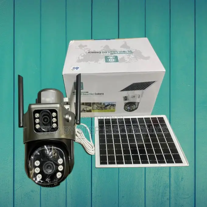 V380 Pro App 4g Simcard Dual Lens Solar PTZ Rotating Camera