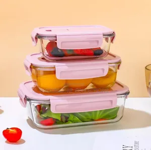High Borosilicate 3pcs Lunch Box