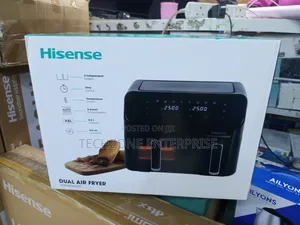 Hisense 8.6l Dual Airfryer H09afbk2s5 Cool Touch Handle 