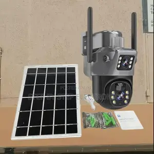 4g Simcard PTZ Dual Lens Solar CCTV Camera With Humanoid Detection