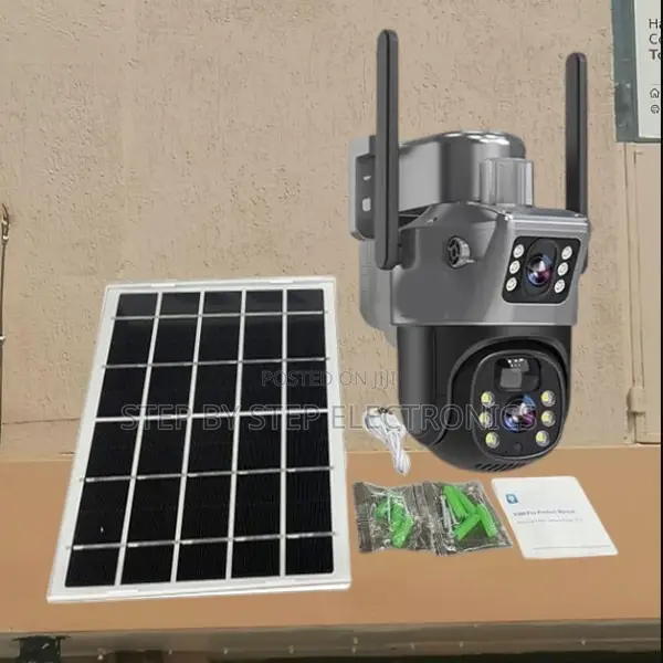 4g Simcard PTZ Dual Lens Solar CCTV Camera With Humanoid Detection