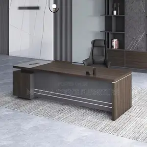 Office Desk: 2.4m Advanced Modern Bold Functional Desk