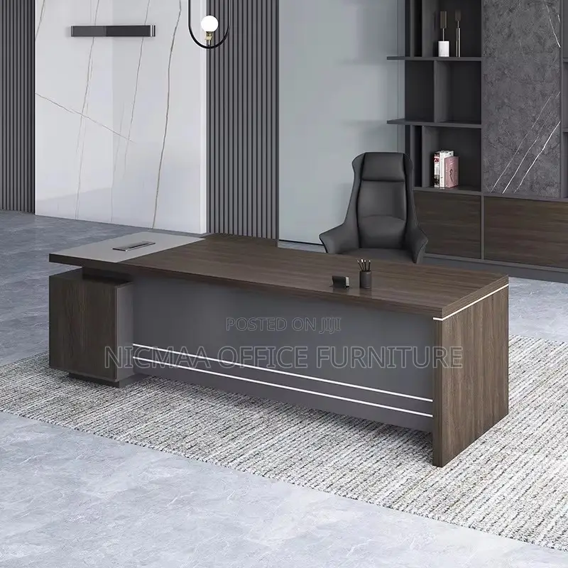 Office Desk: 2.4m Advanced Modern Bold Functional Desk
