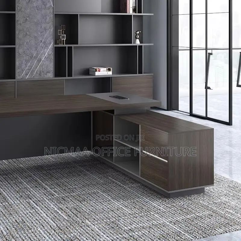 Office Desk: 2.4m Advanced Modern Bold Functional Desk