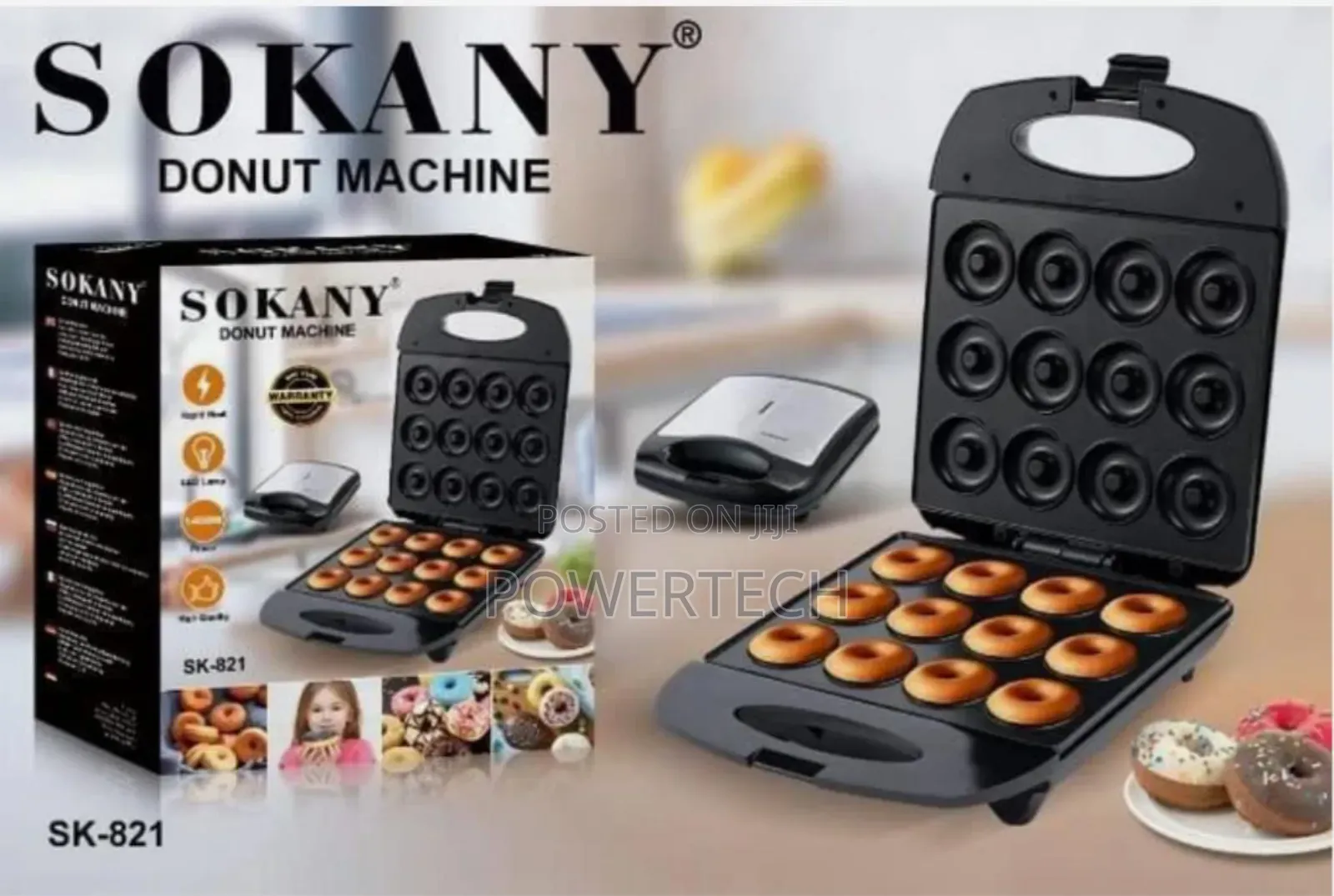 *Sokany 12 Slot Donut Maker*