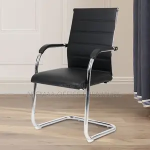 Office Seat: Executive Sleek Visitor Leather Seat