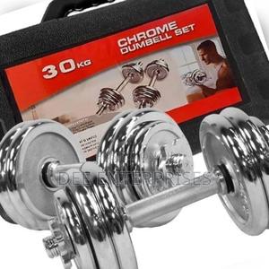 30kg Chrome Dumbells - thumbnail 2