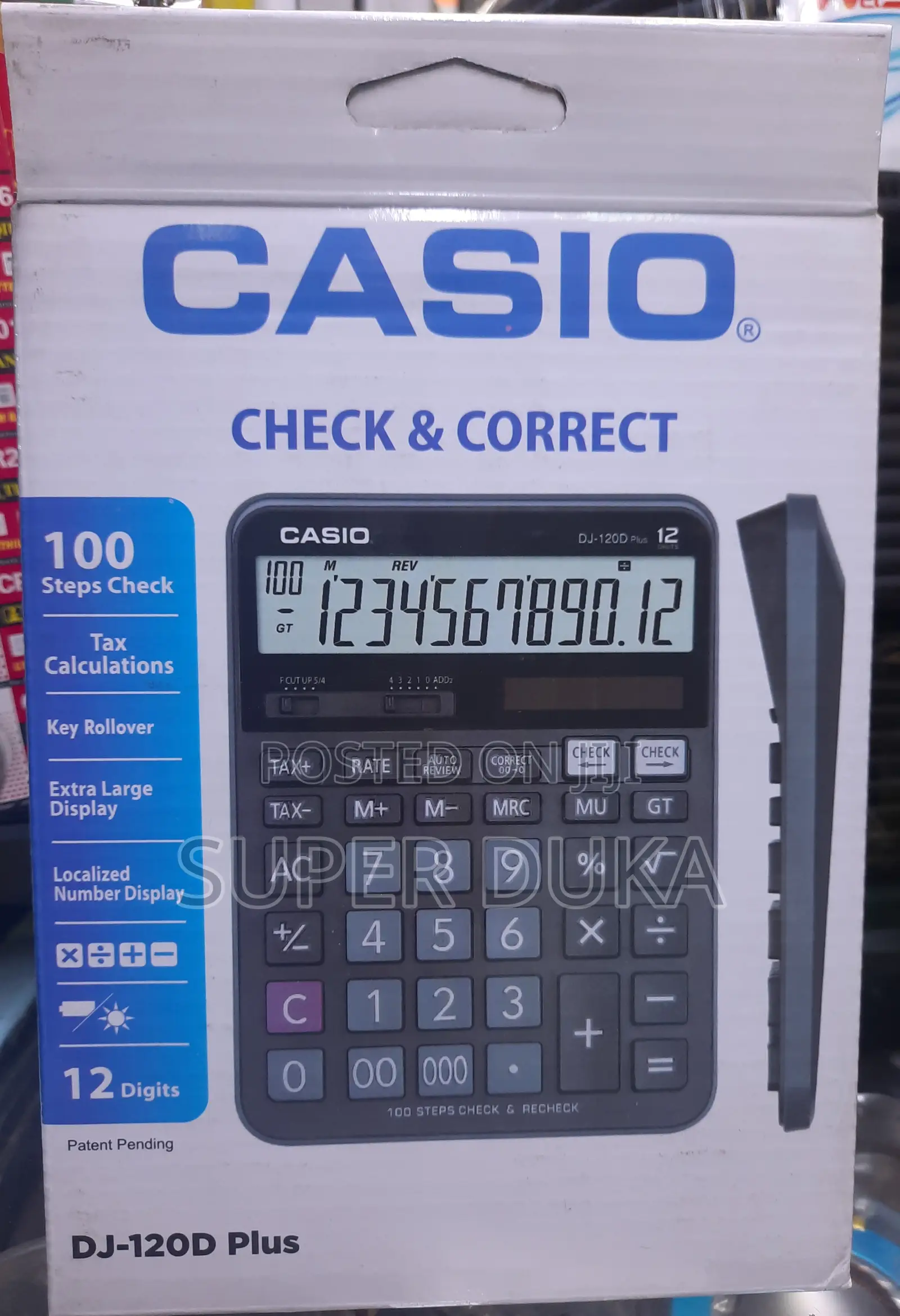 Casio Desktop Calculator. Dj-120d Plus