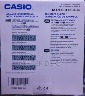 Calculator.Casio Mj-120d Plus Calc