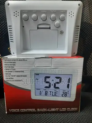 Voice Control Back-Light Led Clock.Digital Alarm