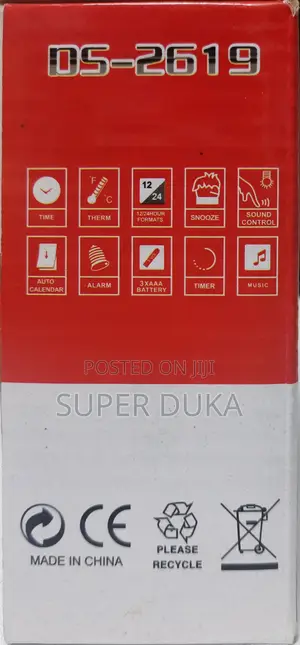 Ds-2619 Digital Alarm / Digital Table Clock.