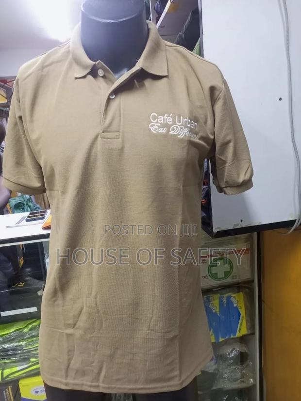 Beige Clean Polo Shirts - thumbnail 3