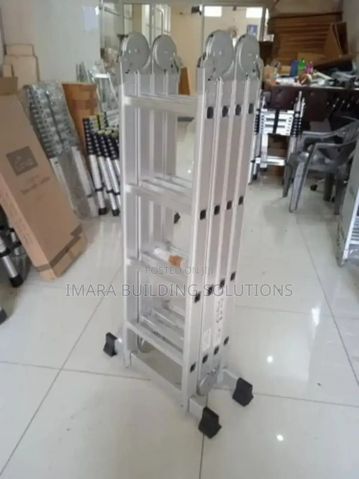 Heavy-duty 4x6 Folding Aluminum Ladder –Professional Grade Performance