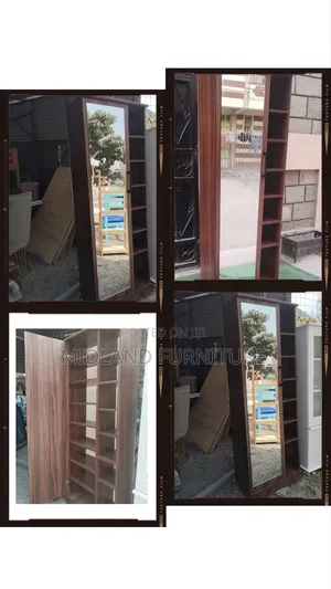 30 Pair Shoe Cabinet With Full Length Mirror