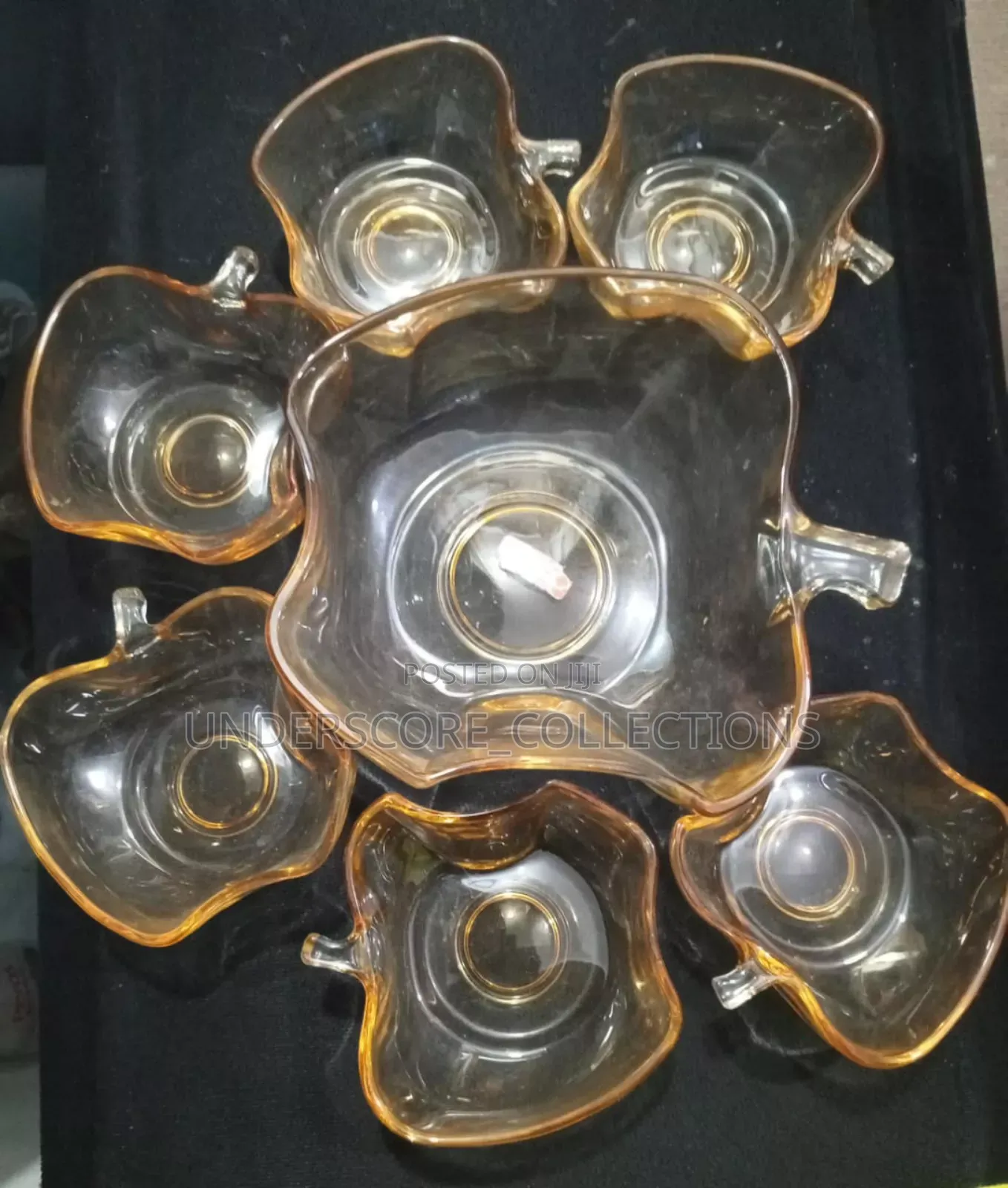 Gold Colour 7 in 1 Dessert Bowl Set
