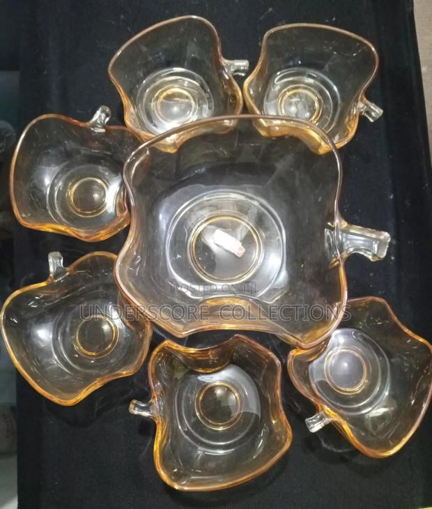 Gold Colour 7 in 1 Dessert Bowl Set - main view
