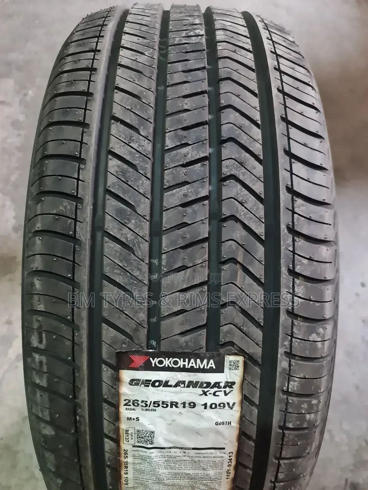 265 /55 R19 Yokohama Tyres (Highway Terrrain)