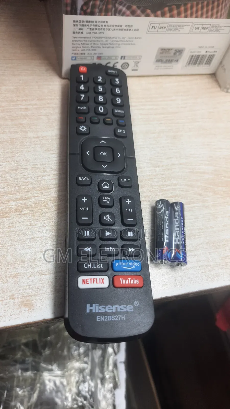 New High Smart TVS Hisense Replacement Remote With Aaa Batteries.