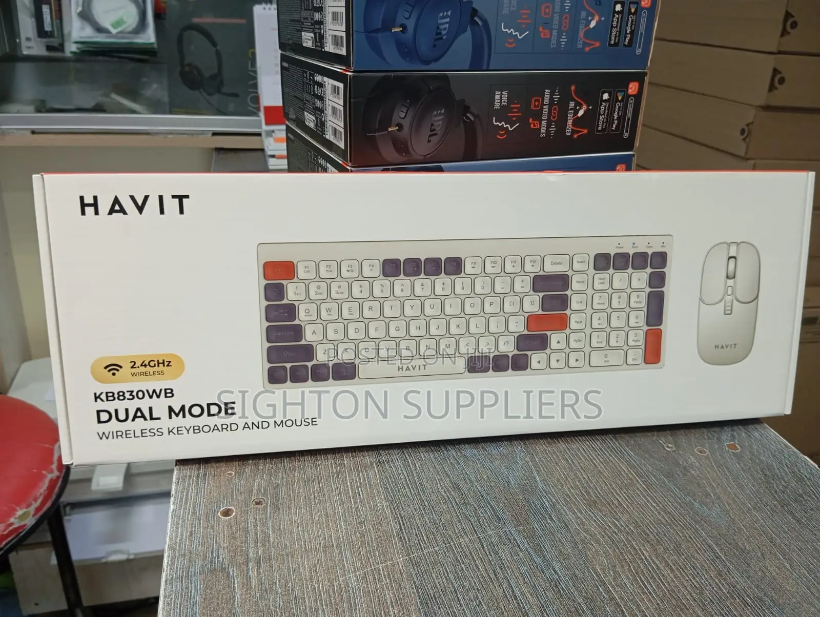 Havit Kb830wb Rechargable Wireless Keyboard and Mouse