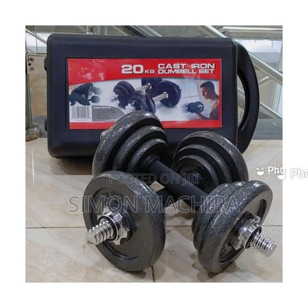 Adjustable 20kg Dumbell With a Case - main view