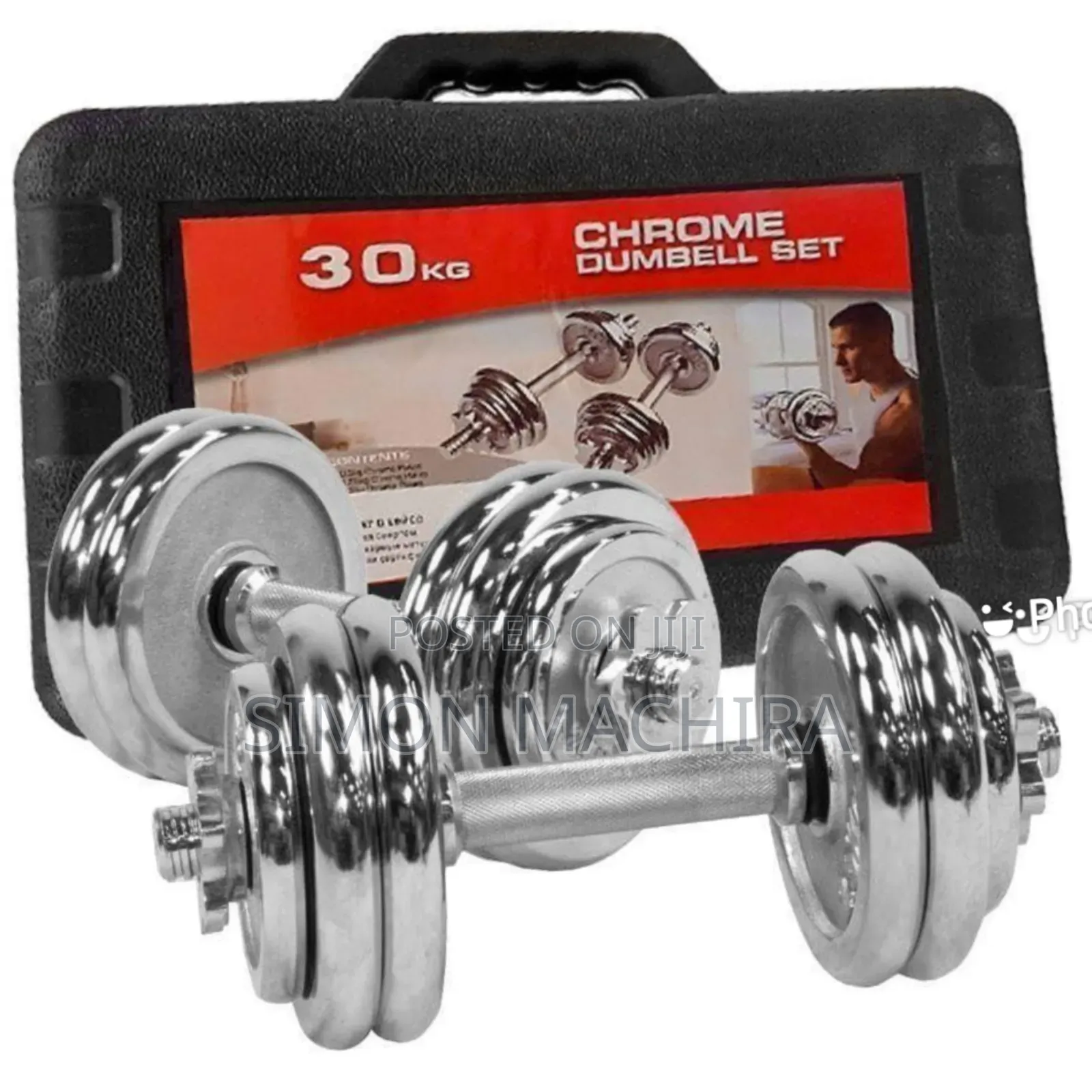 30kg Chrome Dumbells
