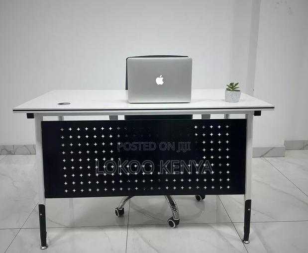 Office Table : 1200mm White Non-Foldable Study Table - main view