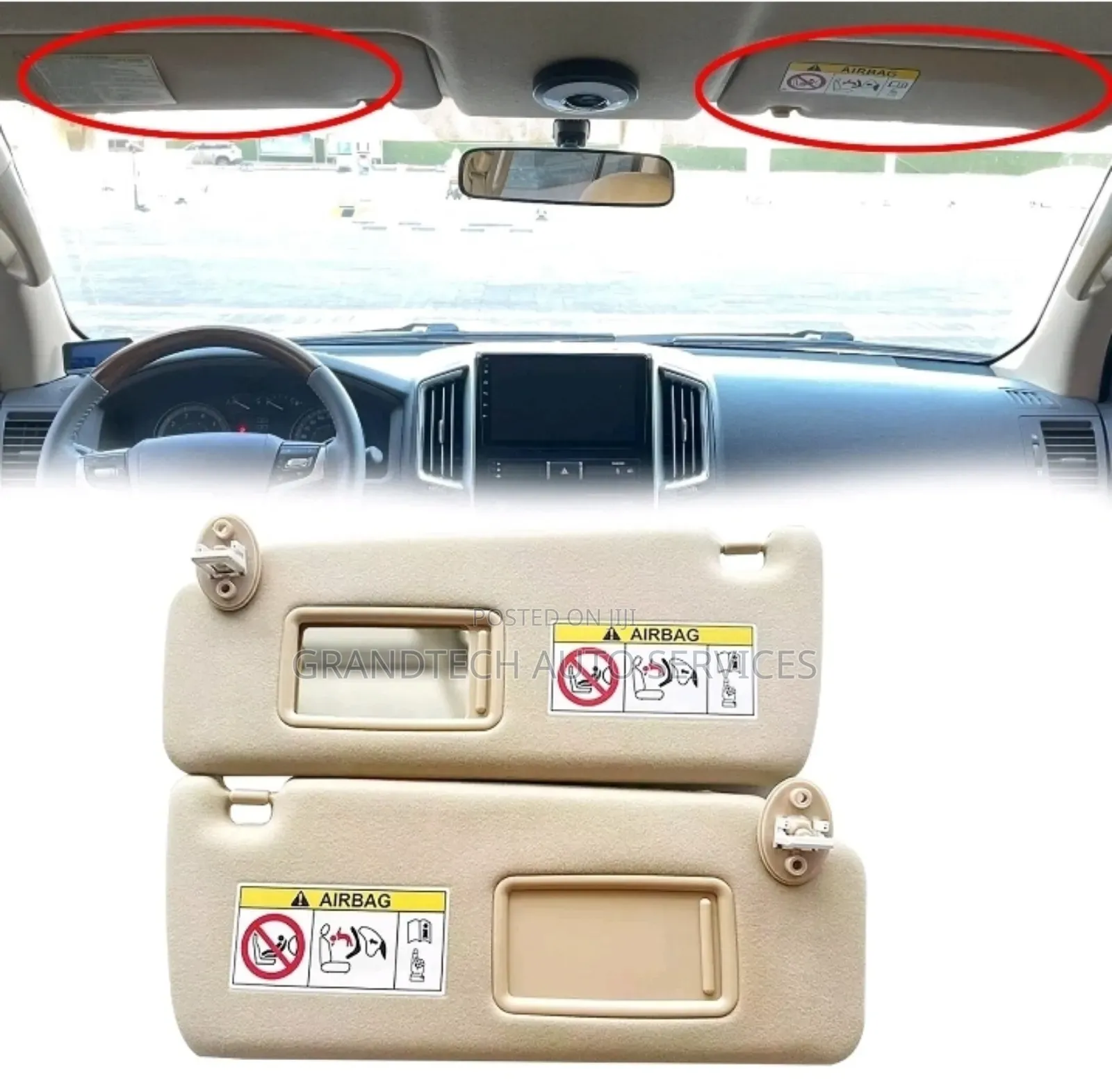 Prado J150  Sunvisor