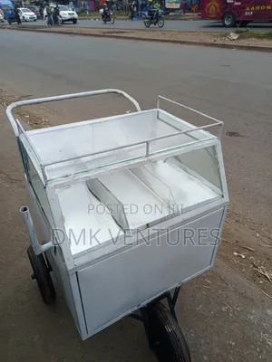 Whitish Three Partitions Eggs Trolley