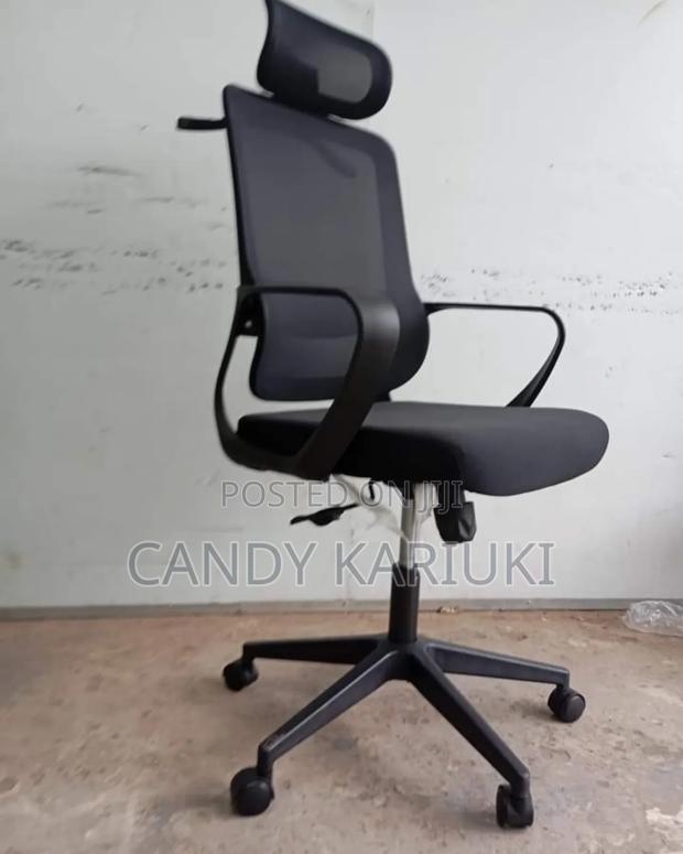 Executive Office Chair With a Coat Hanger and a Mesh Back - main view