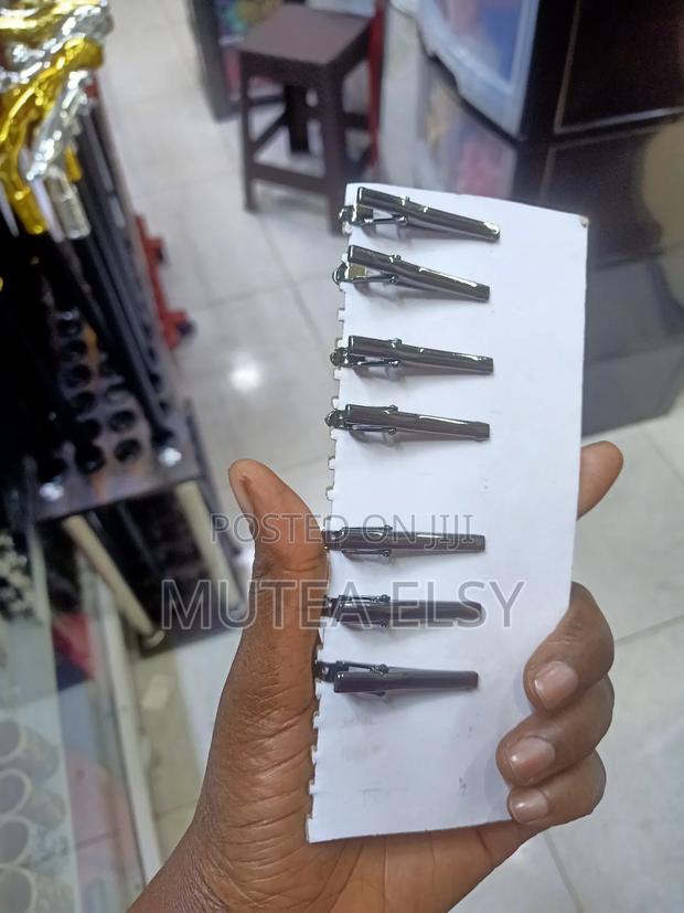 Gold Spoon Tie Clips - main view