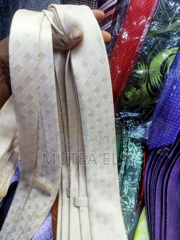 Executive Cream Geometric Single Ties - thumbnail 5