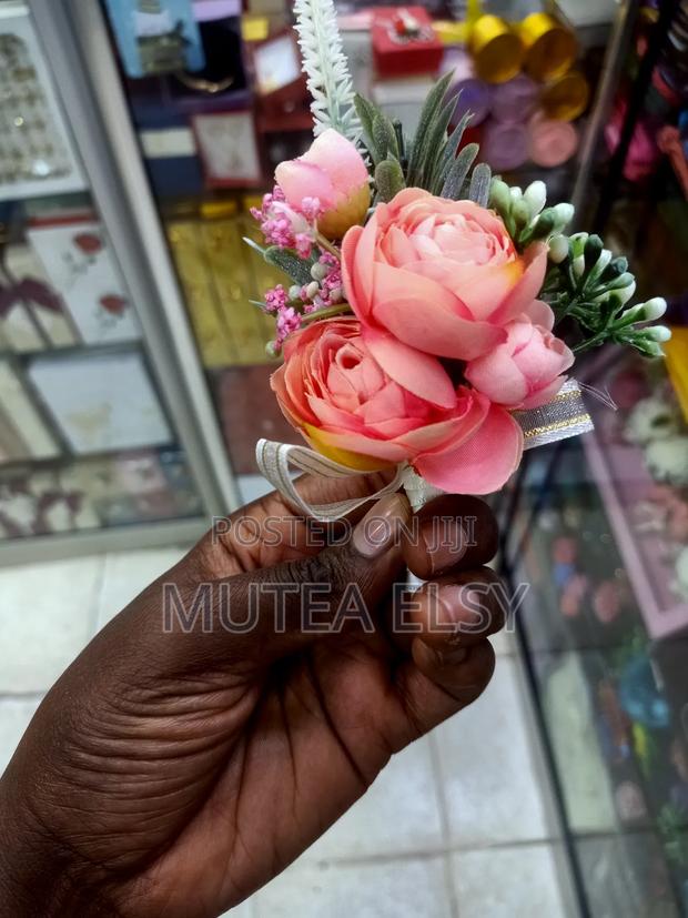 Peach Boutonnieres - main view